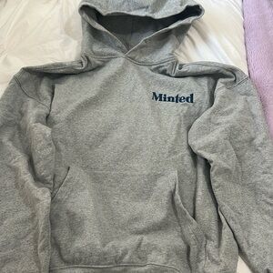 Minted NYC original gray run club hoodie
